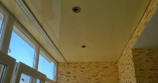 Натяжной потолок на балкон Баксан, цена 6231 руб.